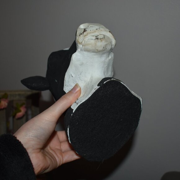 Shabby Chic Distressed Wood Dairy Cow Head Country Farmhouse Home Decor - Picture 9 of 12